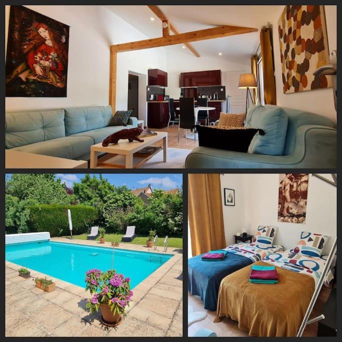 Alsace Bas-Rhin Logis Independant Avec Piscine Privee Apartment Alteckendorf Bagian luar foto
